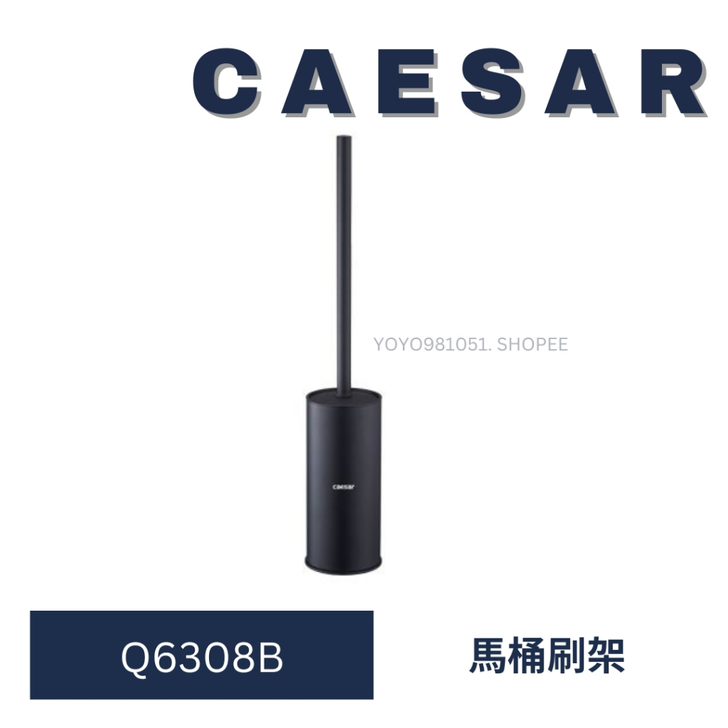 caesar 凱撒衛浴 Q6308B 304不鏽鋼烤黑馬桶刷架 馬桶刷