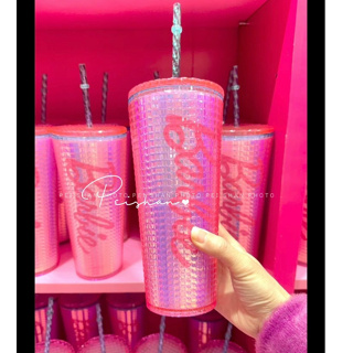 ✨預購✨ 芭比 barbie 名創優品 杯子 水杯 吸管杯 榴槤杯 環保杯 塑膠杯 粉紅 可愛 冷飲杯 隨身杯