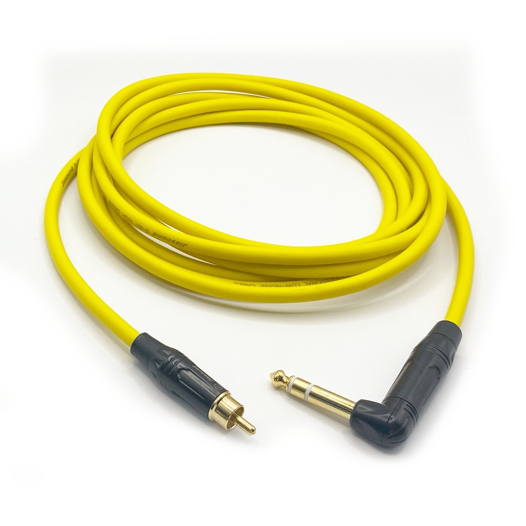 免運 TRS(L)-RCA 黃色 多色可選 台製 含發票 麥克風線 XLR 平衡線 MIC 麥線 監聽線 音樂線