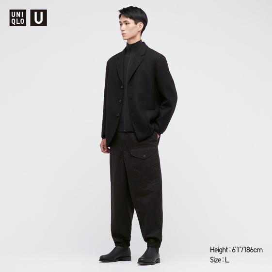 Uniqlo 男裝 寬版束口褲 443115