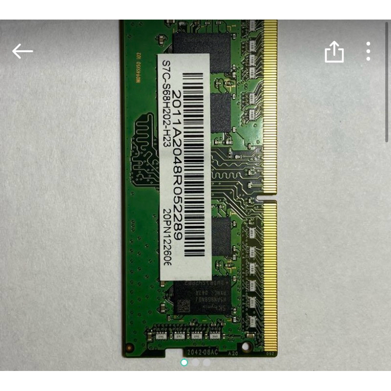 #24H出貨 約9成新 SK hynix海力士 DDR4-3200 8G記憶體