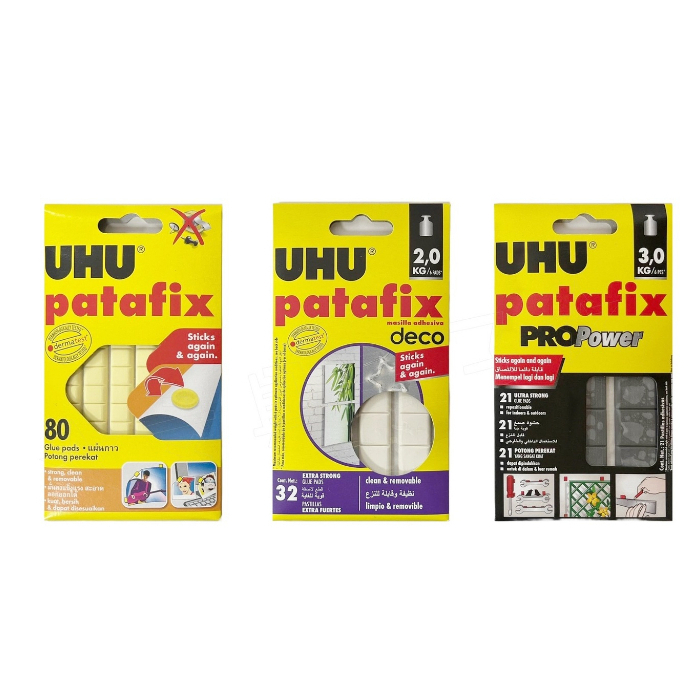 德國 UHU 無痕貼土 黃色 黑色 白色 免用圖釘 萬用黏土 隨意黏 耐重 無痕 (耐重 60g / 2kg /3kg)