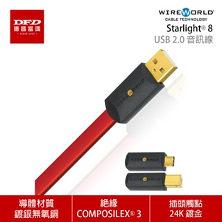 WIREWORLD 美國 Starlight 8 USB 2.0 音訊線 0.6M - 3M 台灣公司貨