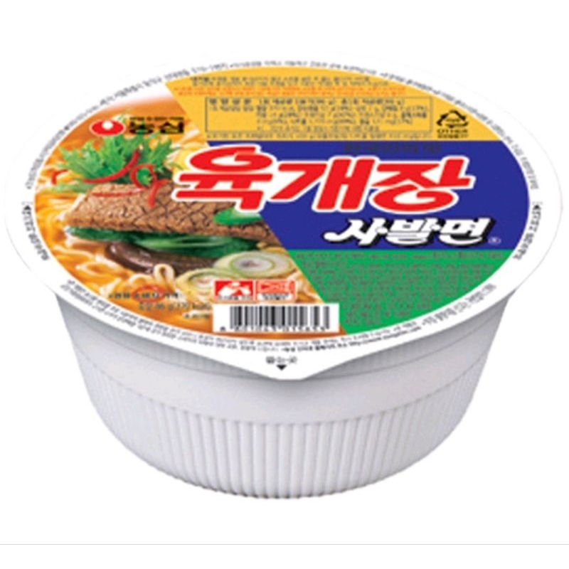 Nongshim 農心 韓國境內版 辣牛肉湯麵 86g, 6入