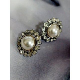 vintage jewelry 小珍珠太陽花 針式耳環 480元