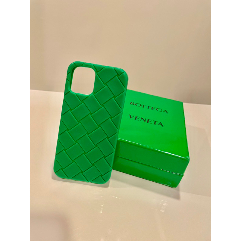 BOTTEGA VENETA 矽膠手機殼 經典BV綠 I phone 12pro