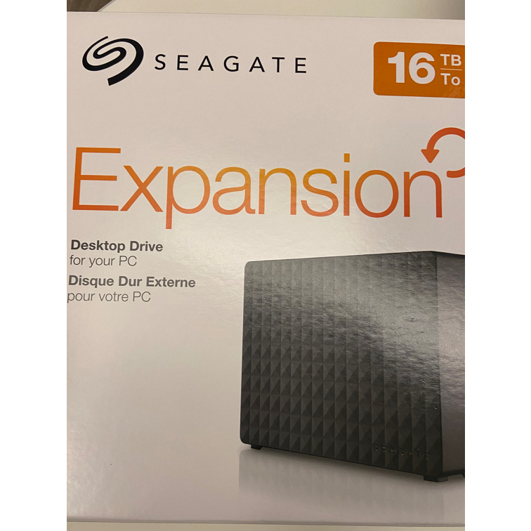 Seagate新黑鑽16TB(USB3.5吋大容量行動硬碟STEB16000400全新僅拆封測試過保固