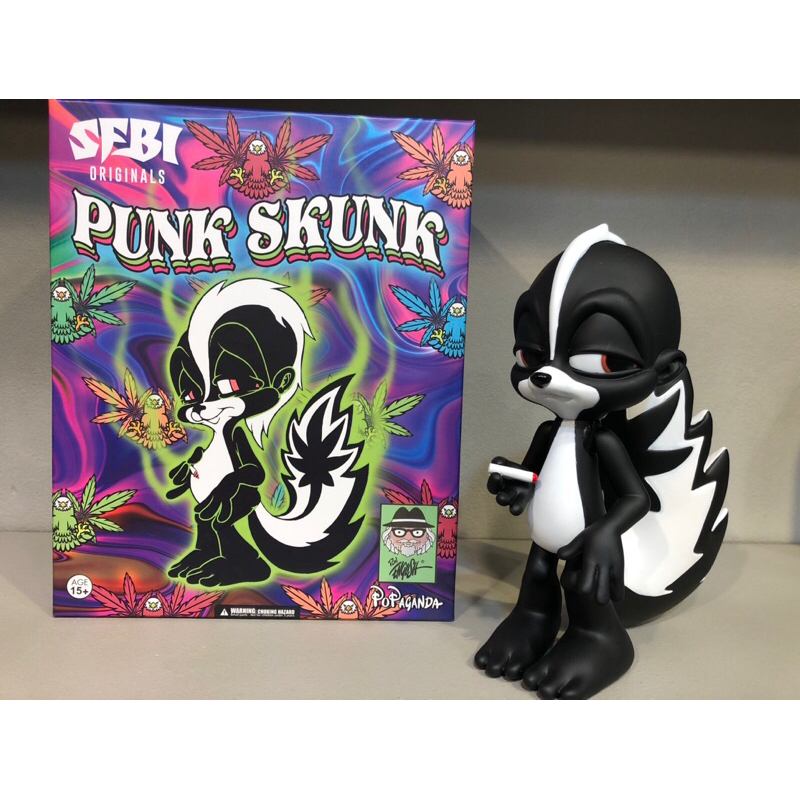 美國藝術家 Ron English PUNK SKUNK  SFBI 軟膠