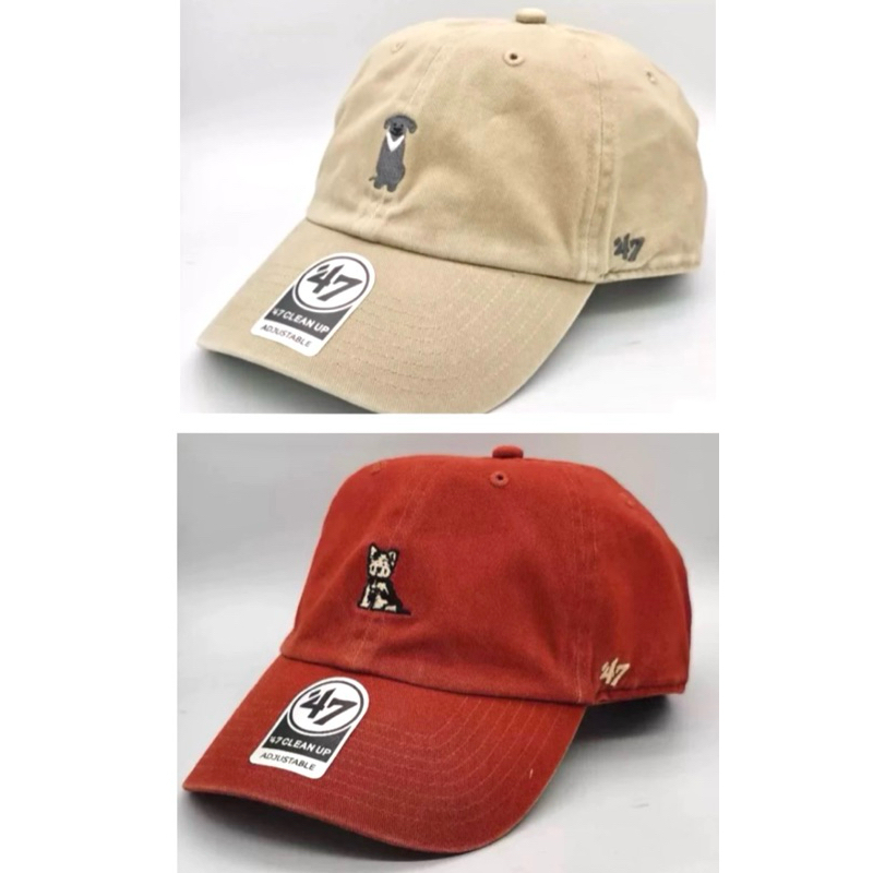日本B:MING 47 Brand CAP 動物 小狗 狗狗 字母 棒球帽 潮流滑板帽 遮陽帽 老帽 多色