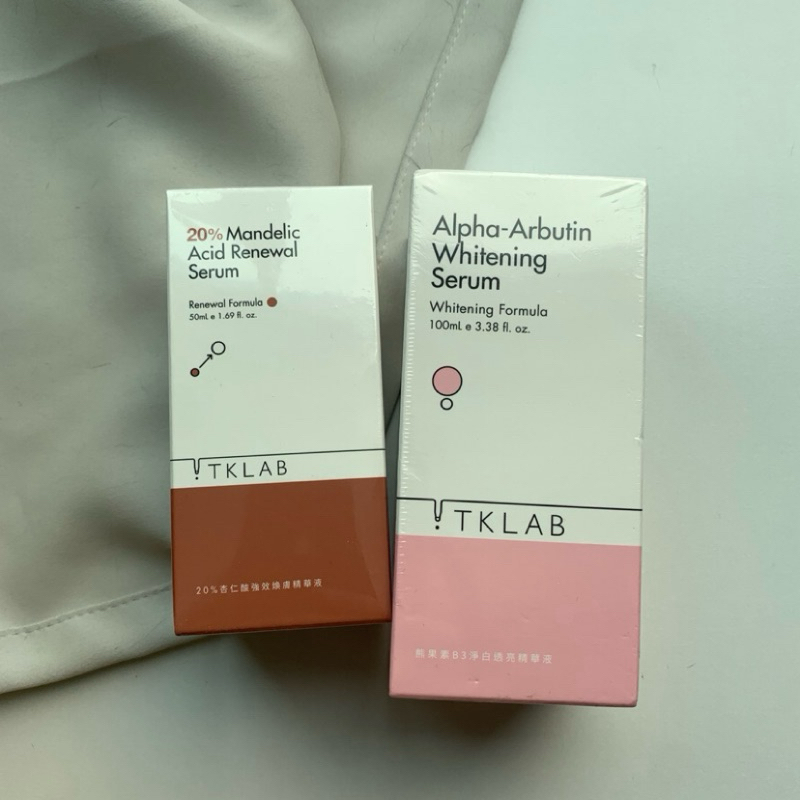 全新轉售 TKLAB  #20%杏仁酸50ml #熊果素B3精華100ml (效期都到2025）