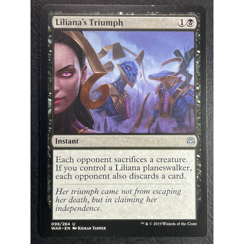 [Lucky] 🌸魔法風雲會 MTG🌸 火花之戰 (WAR) 莉蓮娜得勝 Liliana's Triumph