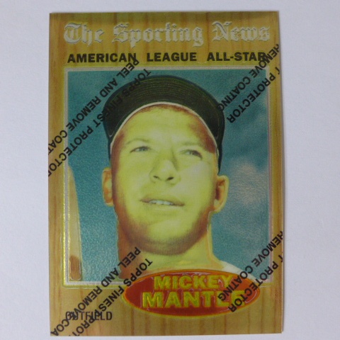 ~Mickey Mantle~MLB名人堂/米奇·曼托 1997年TOPPS金屬設計.特殊卡