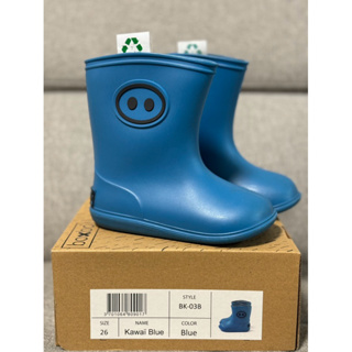 BOXBO 雨靴-小豬齁齁(清澈藍)