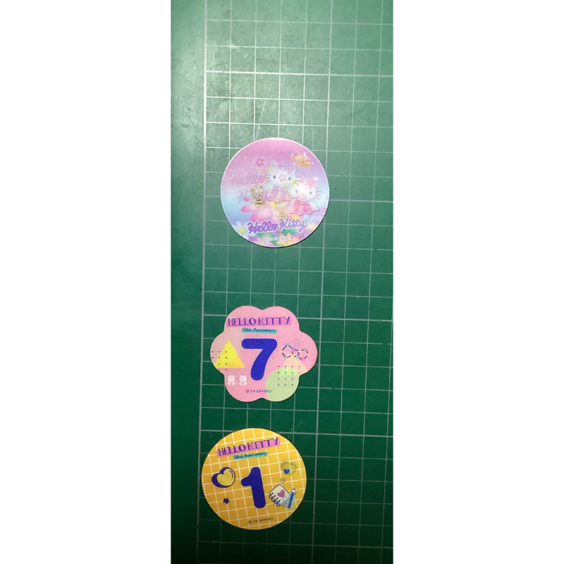 現貨 7-11 Hello Kitty 50週年聯名限定3D紀念磁鐵字母數字星期表情系列磁鐵