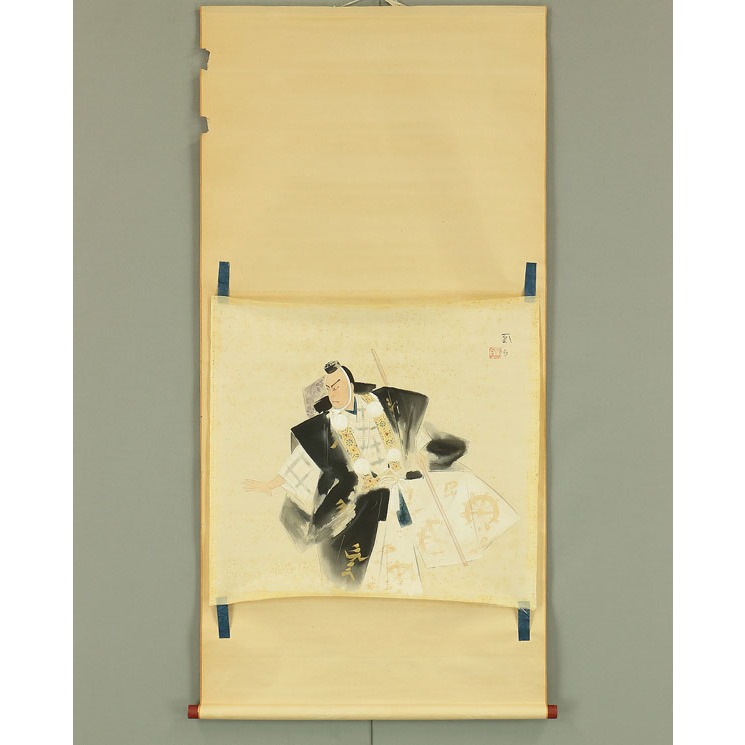 三宅凤白 Miyake Kohaku（1893-1957）“歌舞伎戏剧 - Kanjincho”M185 日本艺术幕里