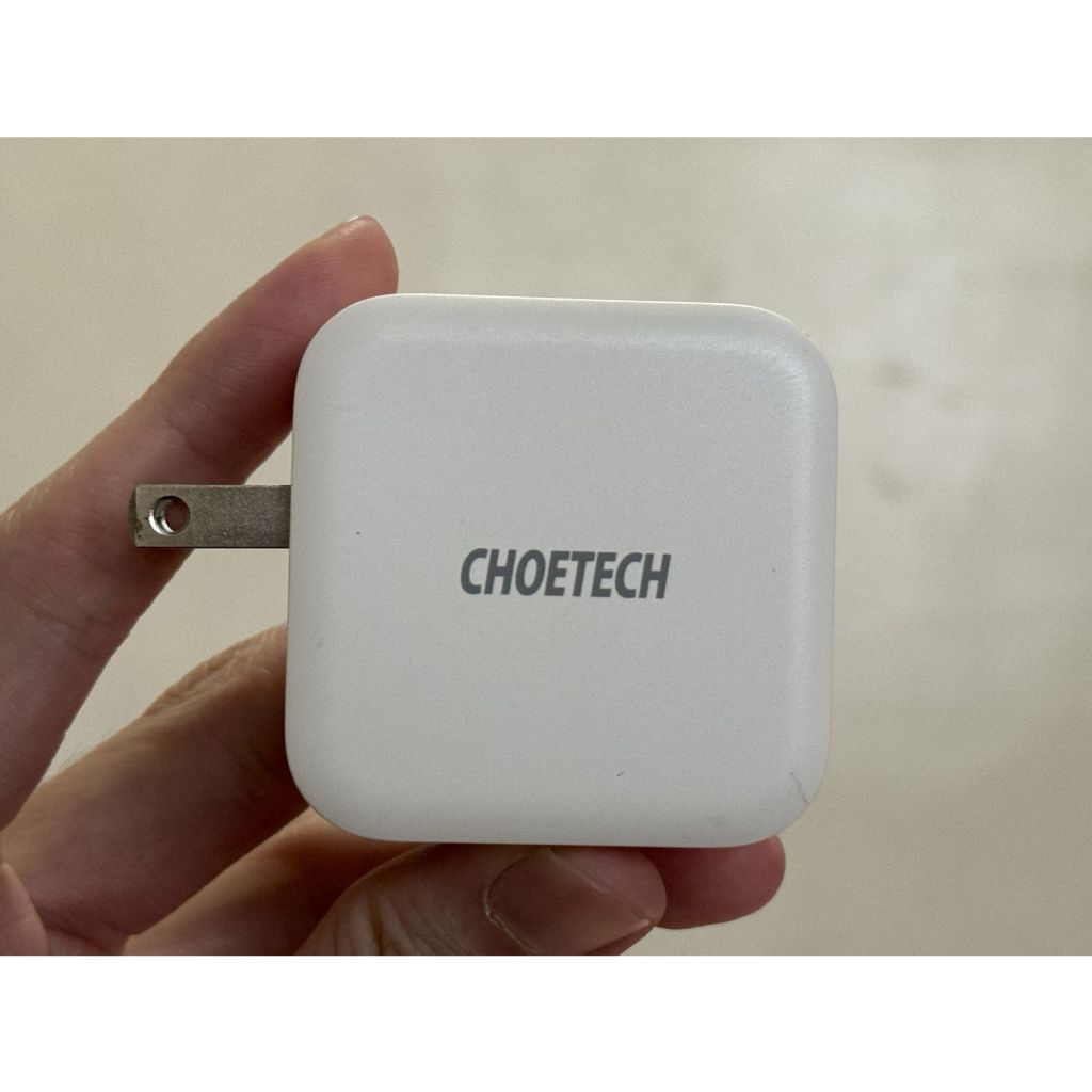 CHOETECH PD 40W 雙USB Type-C 快速充電旅充插頭(可收折插腳)