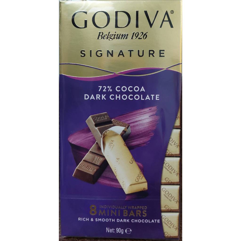 現貨 GODIVA 醇享系列 72%黑巧克力 杏仁黑巧克力 鹽味焦糖巧克力 90%黑巧克力 聖誕節 情人節