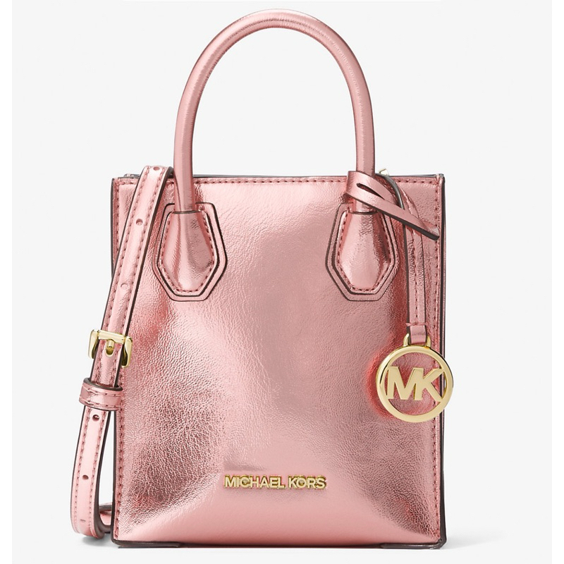 MICHAEL KORS Mercer 迷你斜挎包/手機包/琴譜包-玫瑰金