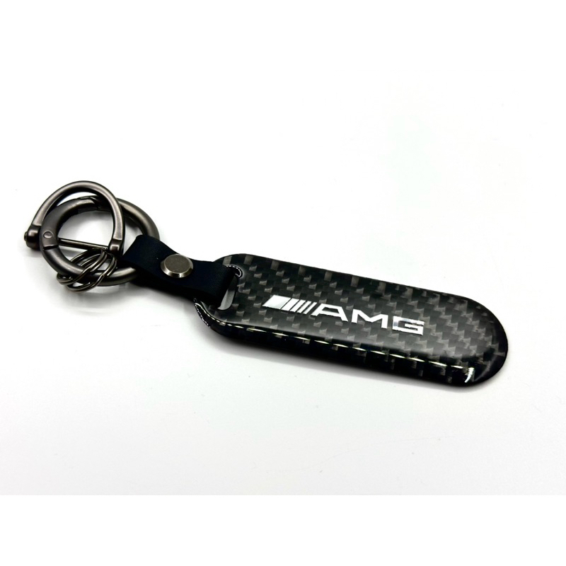 (賓士交車禮）Mercedes AMG Benz 賓士鑰匙圈正碳纖維 鑰匙圈 碳纖維鑰匙圈
