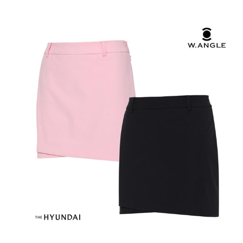 韓國W.ANGLE WWU20Q03 LOGO造型素面款褲裙