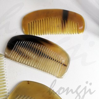 黃牛角梳 EE30 天然養髮梳子 小梳子 扁梳 短梳 包包梳 頭皮穴位按摩梳 保健按摩養髮 頭部按摩 刮痧梳 男女通用