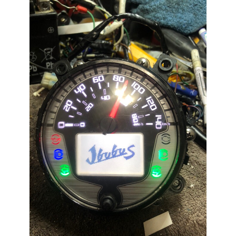 桃園中古機車儀錶板，(可直購或交換）比雅久(無ABS)JuBuBu*S 115液晶路碼錶