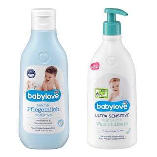 德國dm babylove 寶寶敏感性肌膚身體乳250ml 嬰幼兒洗髮沐浴乳二合一500ml 溫和配方 潤膚乳液 兒童