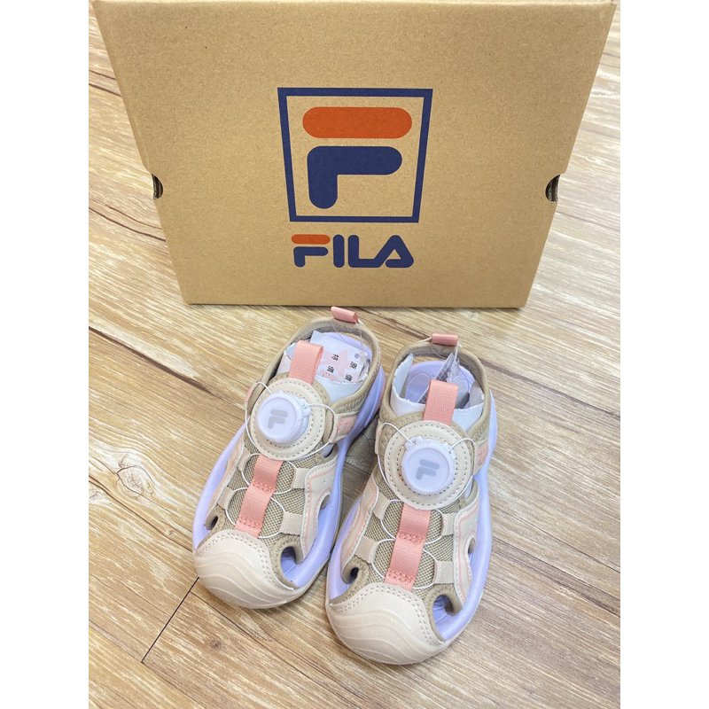 FILA-2-S434Y-772 現貨 小童 中童 大童 兒童 護趾 朔溪 運動 慢跑 休閒 健走 旋轉扣 涼鞋 戶外