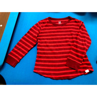 GAP BABY KIDS 童裝 男童男生兒童小孩 帥氣簡約條紋長袖上衣 長T 100公分/3歲 冬裝 秋冬季衣服 二手