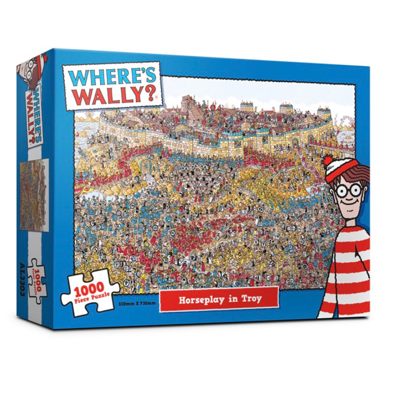 現貨 威利在哪裡 特洛伊戰爭 木馬屠城記 尋找沃利 威力在哪裡 Where’s Wally 1000片拼圖