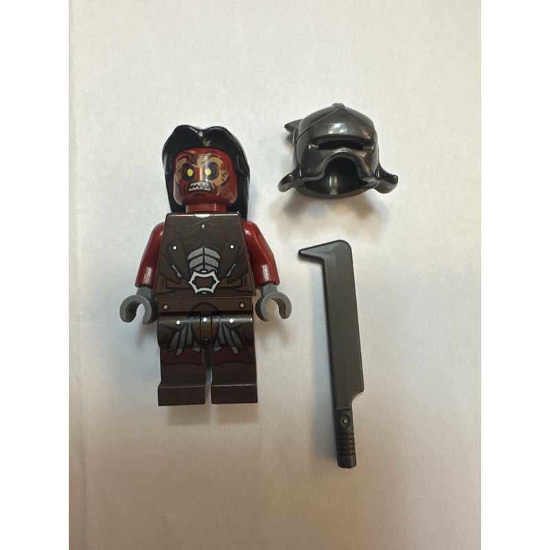 樂高 Lego 魔戒 LOTR 9476 強獸人 Uruk-Hai 頭髮 頭盔 刀