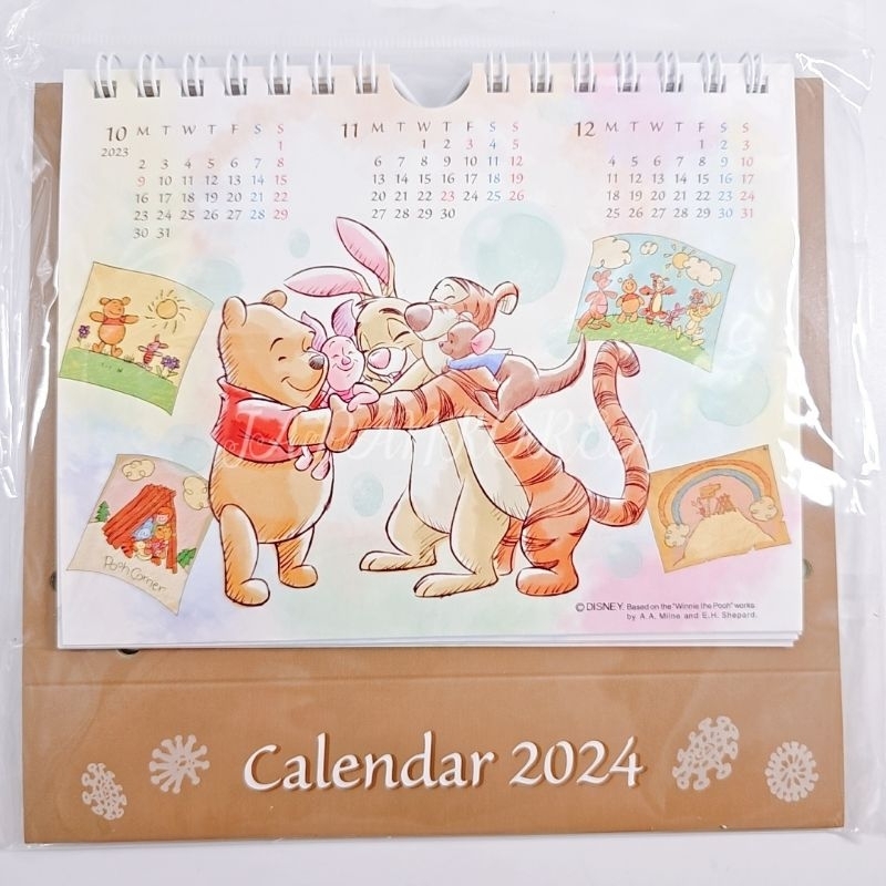 小熊維尼Winnie the Pooh 奇奇蒂蒂 2024年月曆 桌曆