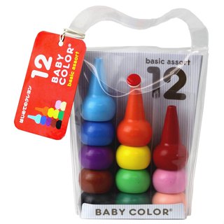 [代多家] 日本 AOZORA baby color 安全蠟筆 無毒蠟筆 學齡前適用