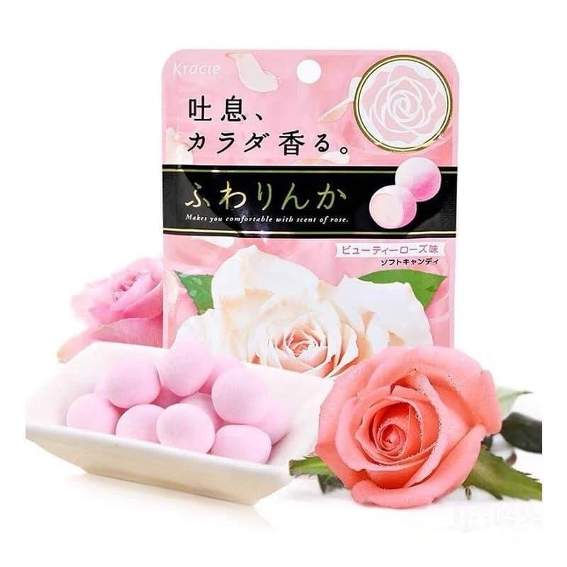 日本 口味氛芳香體糖 玫瑰