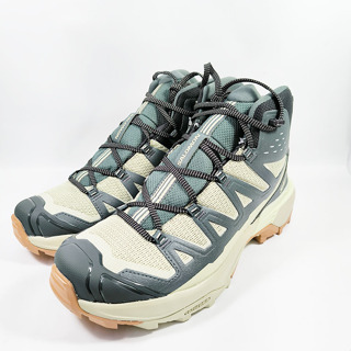 Salomon 所羅門 男 X Ultra 360 Edge Mid GTX 中筒登山鞋 綠/灰/黃 L47459900