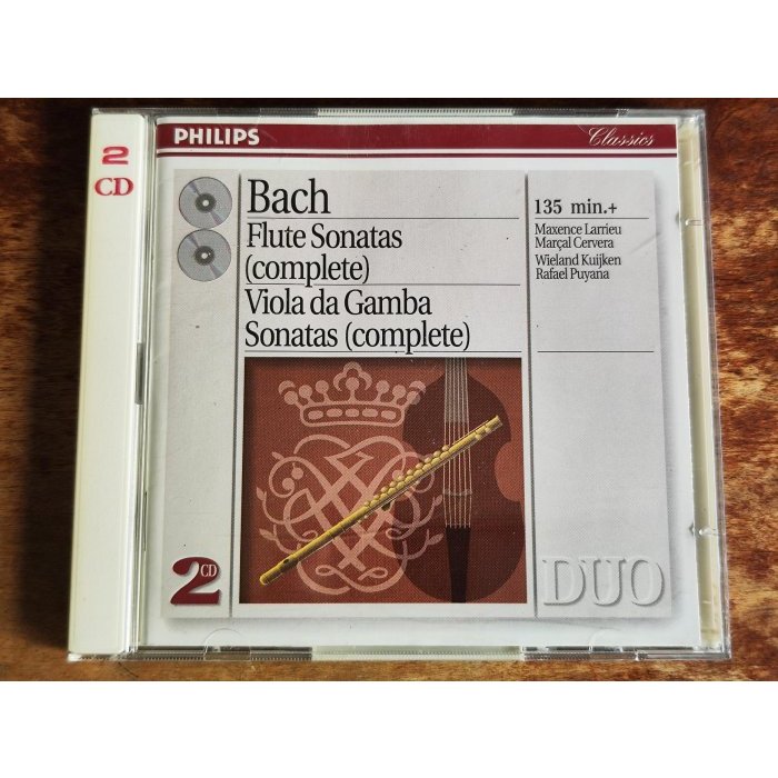 Bach Flute Sonatas Viola Da Gamba Sonatas 2CD Philips