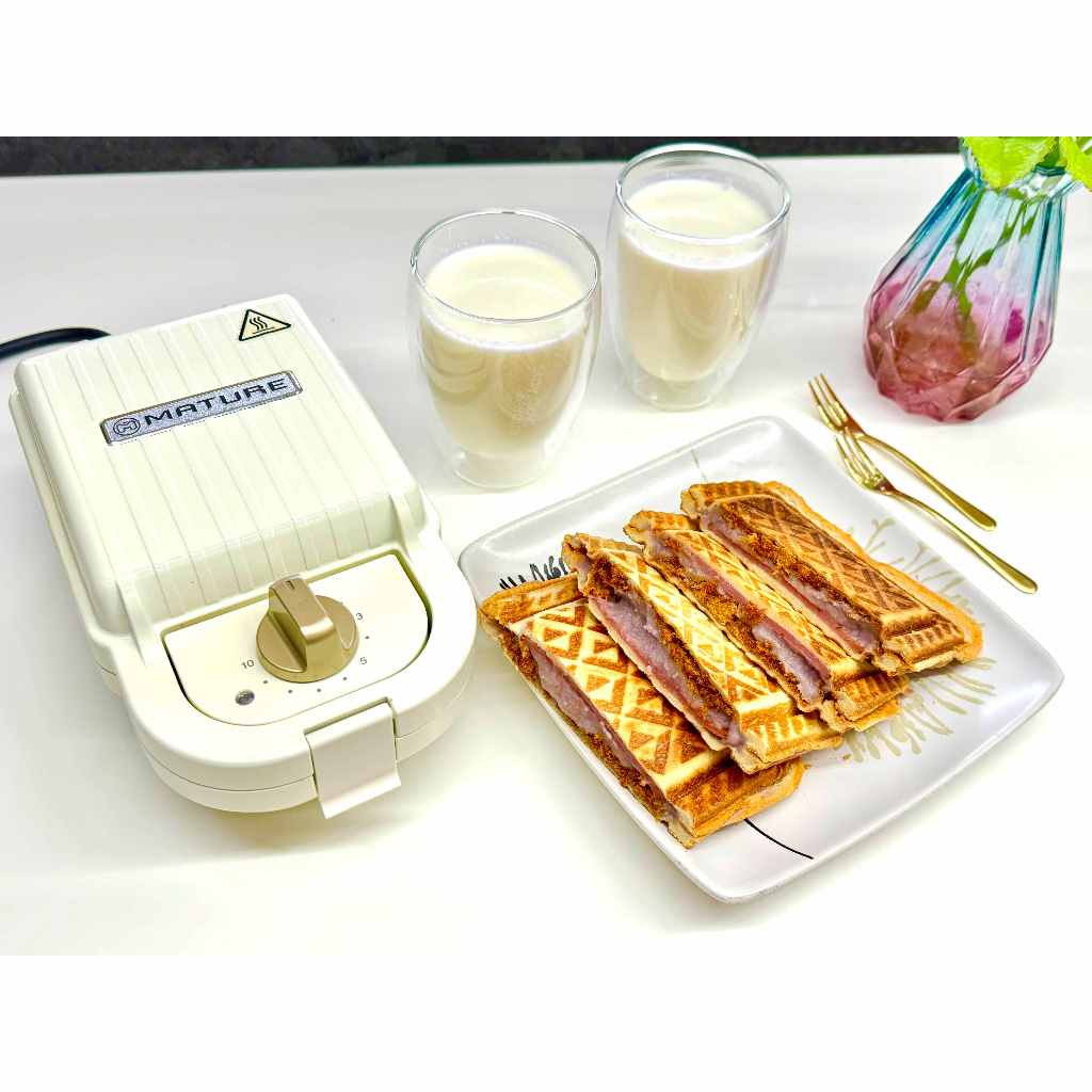 MATURE美萃陶瓷熱壓三明治機/鬆餅機-大全配5烤盤