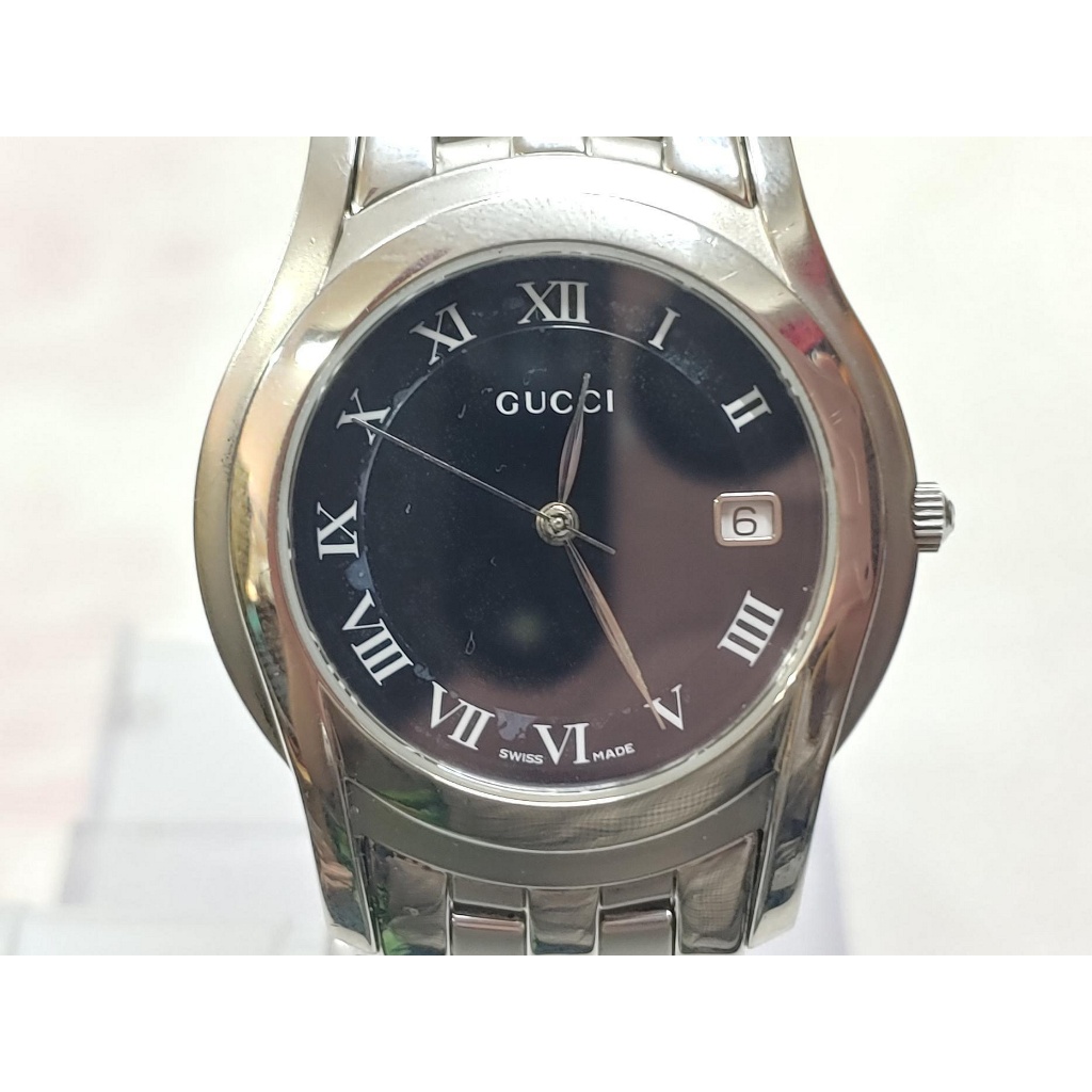 瑞士製 GUCCI 5500M 石英錶 保證真品