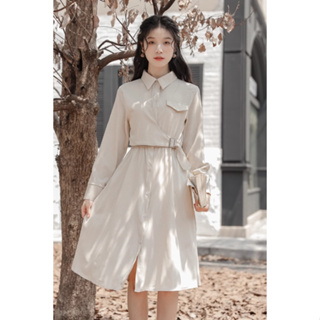 🧜‍♀Mermaid_moon現貨女裝洋裝短袖立領洋裝鬆緊腰法系甜美風格D22048