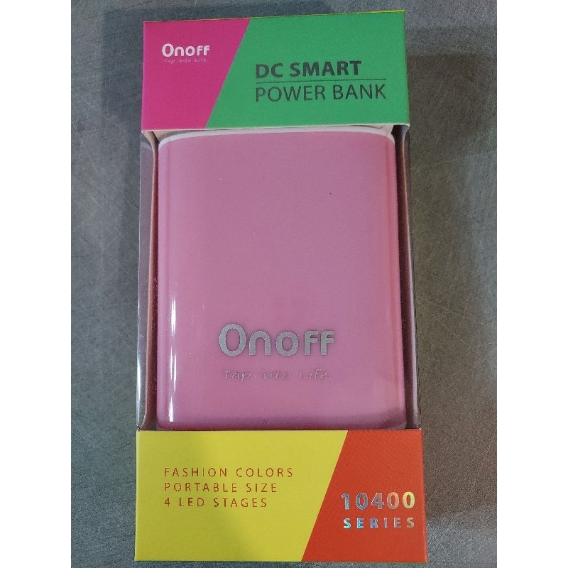 全新_OnOff DCPB-D1 10400 mAh 行動電源 粉色（通過BSMI/FCC/CE認證）