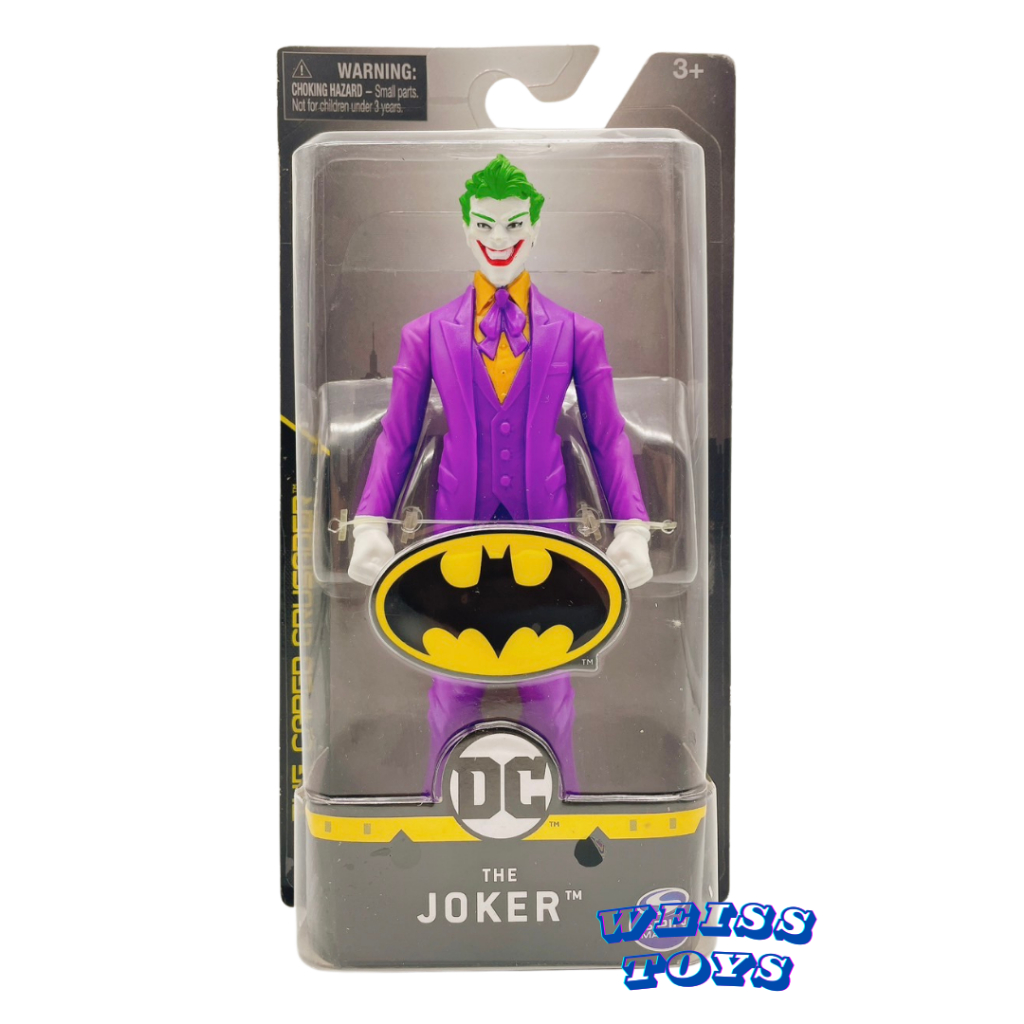 ★維斯玩具★ BATMAN 蝙蝠俠 小丑 Joker 6吋 可動公仔 玩具 DC 正義聯盟 SPIN MASTER 全新