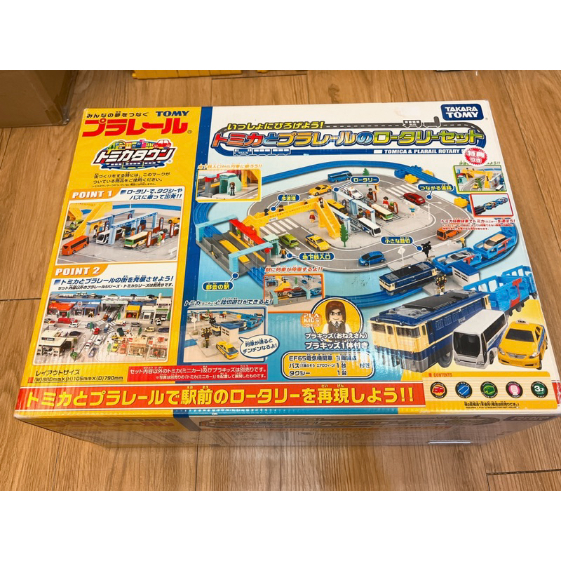 [TAKARA TOMY] Plarail Tomica 新城鎮 駛前公車站 天橋 EF65 電氣機關車 Rotary