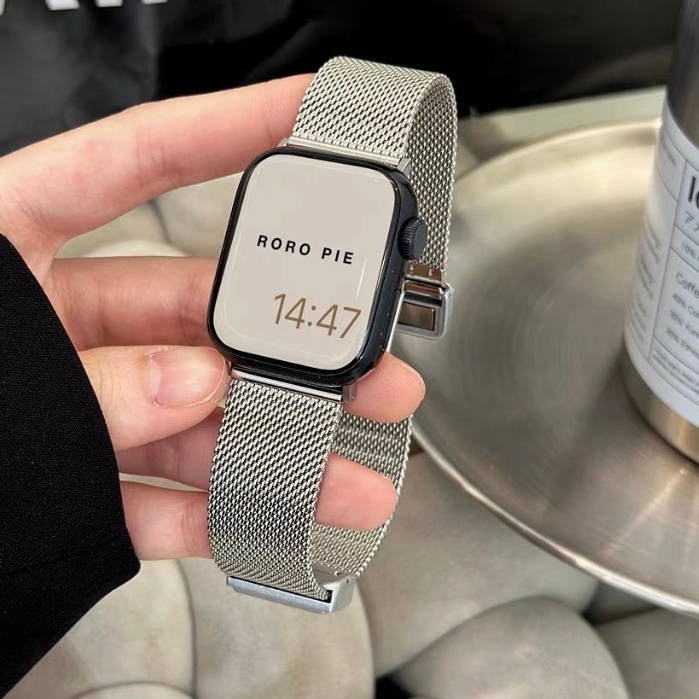 新款吸扣折疊系列錶帶 適用applewatch9876代蘋果手錶帶  iwatchs987腕帶