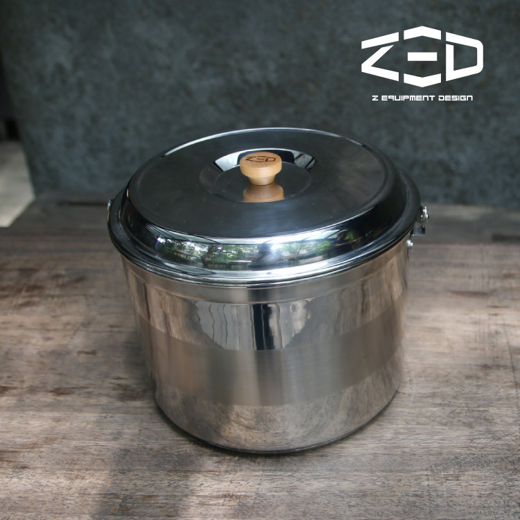ZED 戶外不鏽鋼鍋10.5L ZBACK0301 /  (鍋子、儲存收納、餐具炊具)