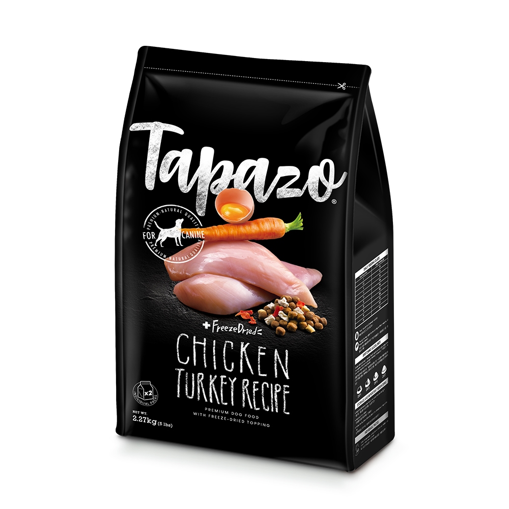 寵物來當家 TAPAZO 特百滋 凍乾三重奏狗飼料 狗糧 火雞肉 羊肉配方 狗糧 狗飼料 凍乾飼料 15lbs