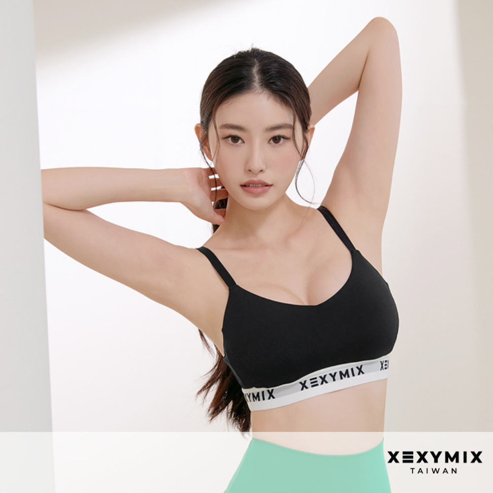 XEXYMIX臺灣 XT4330F 美胸文字下襬細肩帶上衣 XT 4330