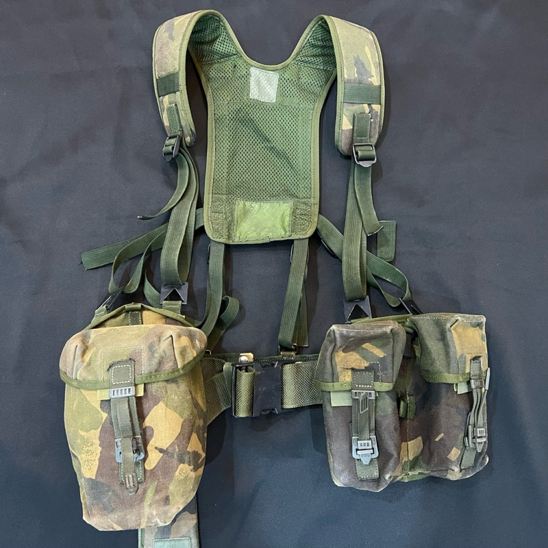 英軍公發 DPM迷彩 戰術背心 刀鞘套 插銷式袋