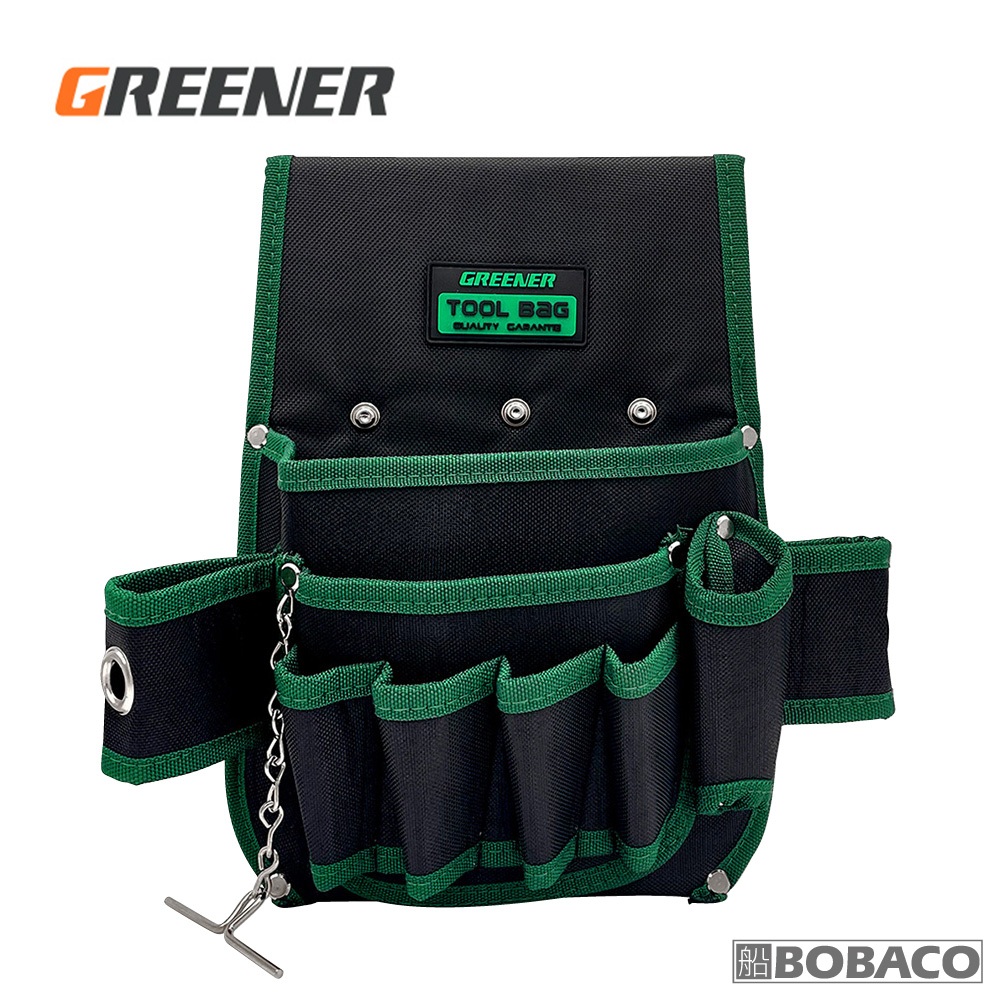 GREENER【十合一多功能工具腰包 BGR-E (送黑色腰帶)】可放電鑽 電工 木工 工具袋 腰間收納袋 工作包 腰間