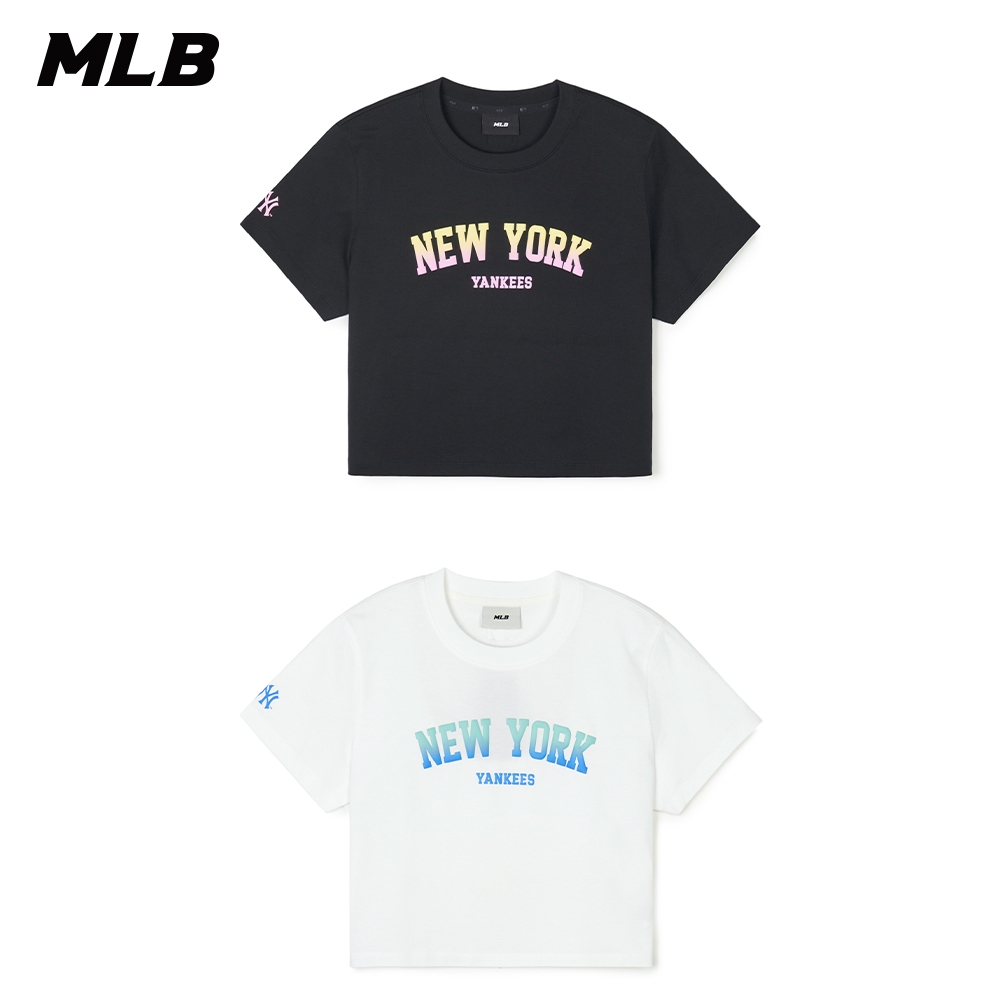 MLB 女版短袖T恤 Varsity系列 紐約洋基隊 (3FTSV1443-兩款任選)【官方旗艦店】