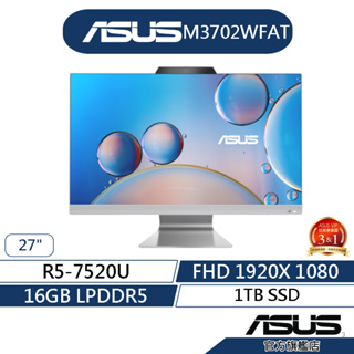 ASUS 華碩 M3702WFAT R5/16G touch 10 點多點觸控 AIO 桌上型電腦